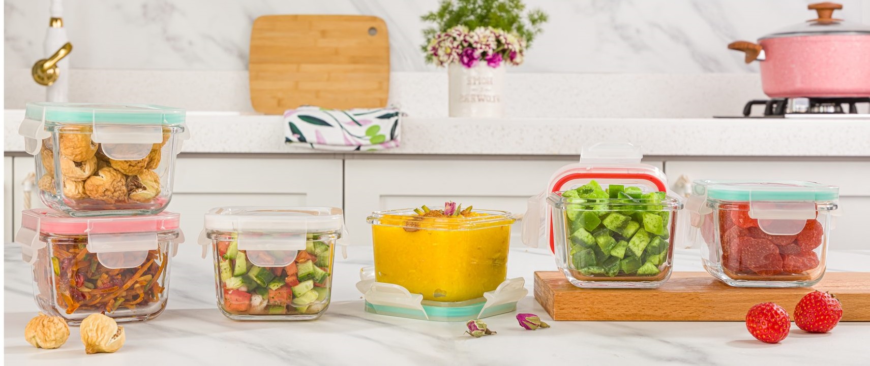 ظروف شیشه ای لیمون