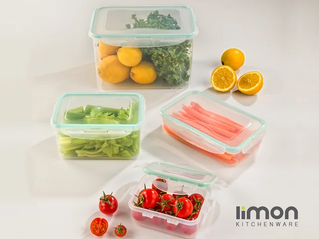 سرویس ظرف فریزری 8 پارچه مستطیل لیمون