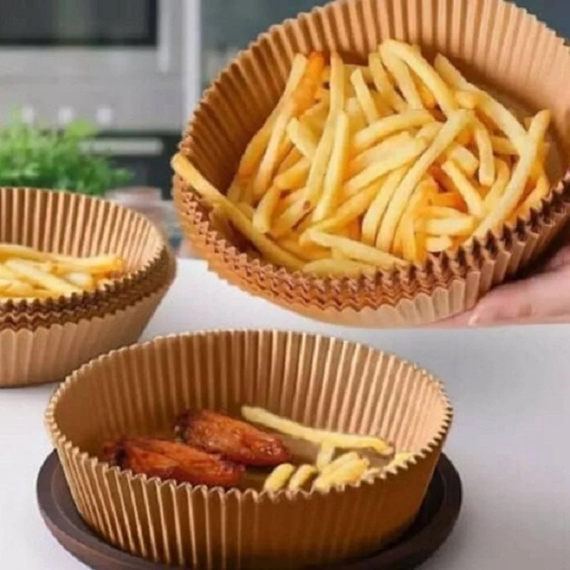 کاغذ روغنی سرخ کن دایره ای Air Fryer بسته 50 عددی