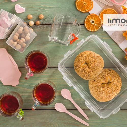 ست سرویس چای خوری چهار نفره دسته دار لیمون