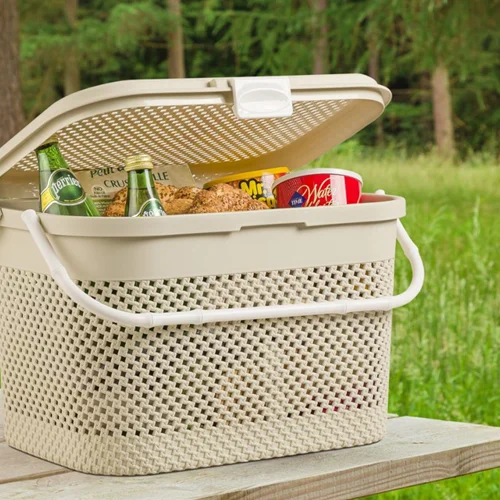 سبد پیک نیک طرح بافت لیمون