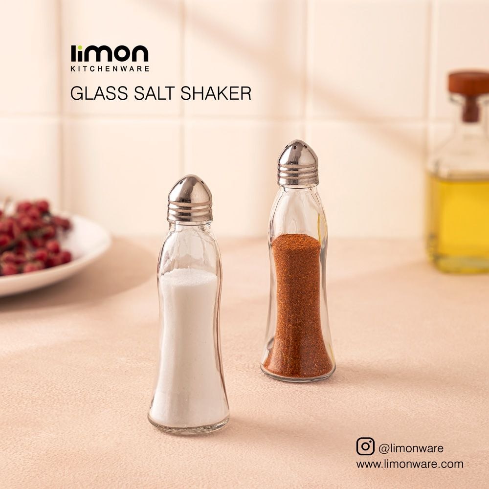 نمکپاش شیشه ای بلند لیمون ( 1 عددی)