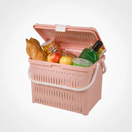 سبد پیک نیک دربدار مینی طرح بامبو لیمون