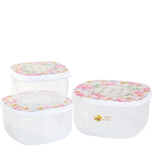 ست ظرف غذا مربع بزرگ بارانا زیباسازان